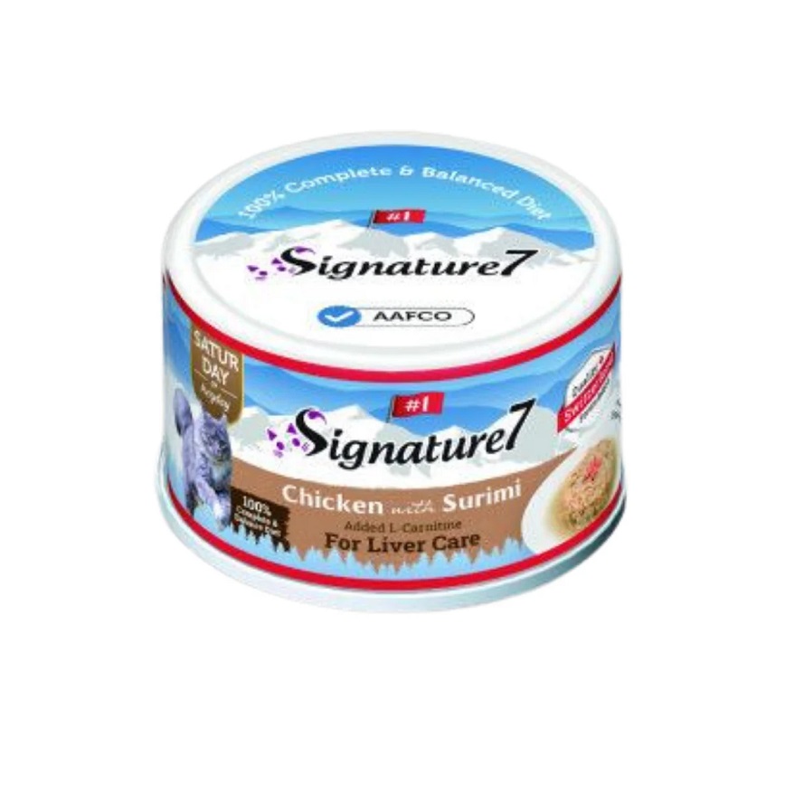 Signature7 Signature7 貓罐頭 營養肉湯罐罐 肝臟護理 雞肉+魚漿 70g (S7-083232) (星期六)