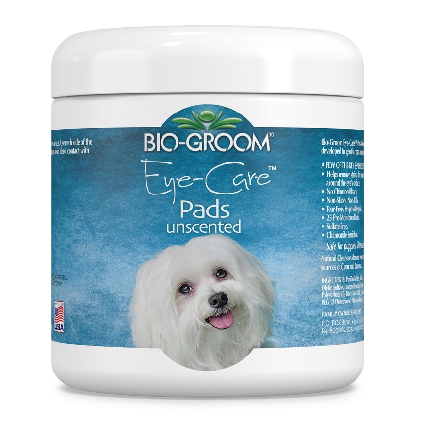貓犬用清潔美容用品 BIO-GROOM Eye-care Pads 清潔眼部濕紙巾 25塊 (BG20484)