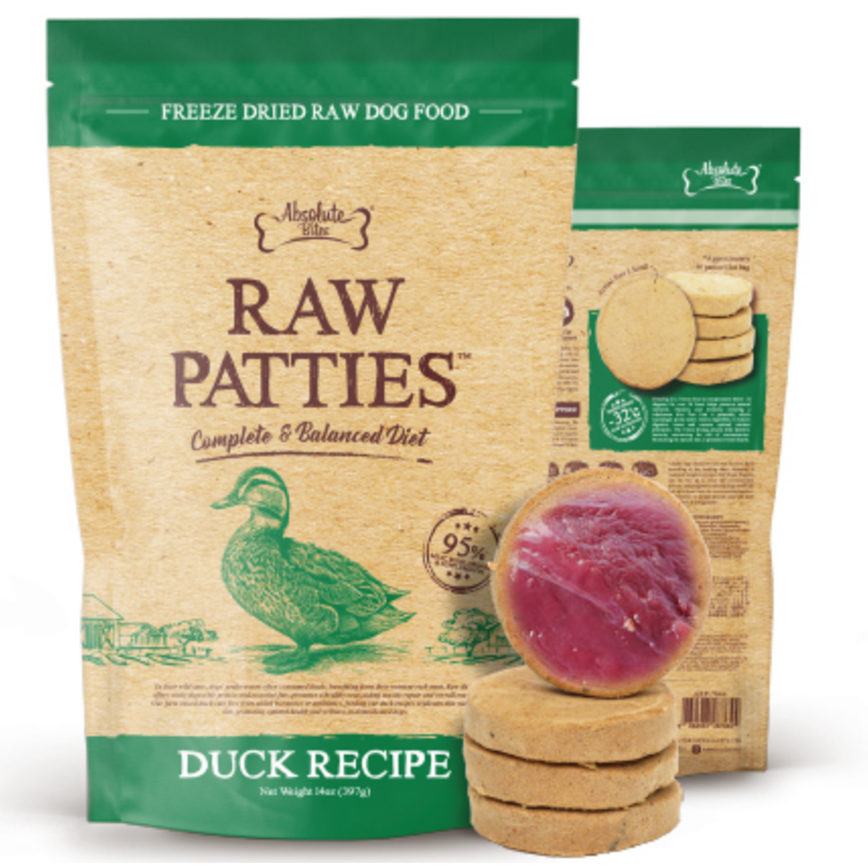 Absolute Bites Absolute Bites 狗糧 凍乾鮮肉肉餅 鴨肉 397g (ARP-7644)