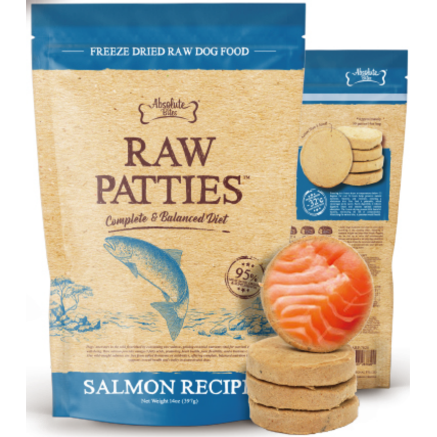 Absolute Bites Absolute Bites 狗糧 凍乾鮮肉肉餅 三文魚 397g (ARP-7620)