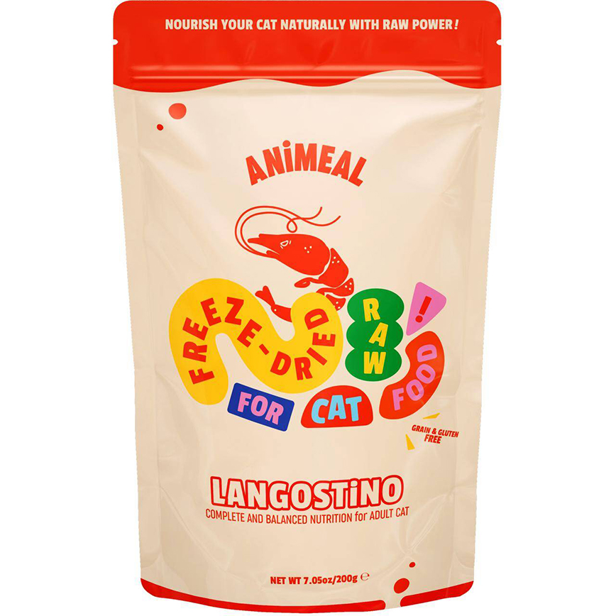 ANiMEAL ANiMEAL 成貓凍乾生肉主食糧 阿根廷紅蝦 200g (RF-CAT-LAN) 