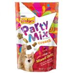 Friskies喜躍 Party Mix 貓脆餅 Mixed Grill Crunch 雞肉+牛肉+三文魚 2.1oz (紅) 貓零食 寵物零食 Friskies 喜躍 寵物用品速遞