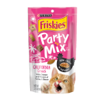 Friskies喜躍 Party Mix 貓脆餅 California Dreamin Crunch 雞肉+火雞+火煙肉 2.1oz (桃紅) (停售) 貓零食 寵物零食 Friskies 喜躍 寵物用品速遞