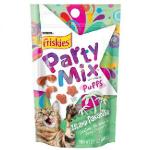 Friskies喜躍 Party Mix Puffs Island Paradise 2.1oz (淺綠) (停售) 貓零食 寵物零食 Friskies 喜躍 寵物用品速遞