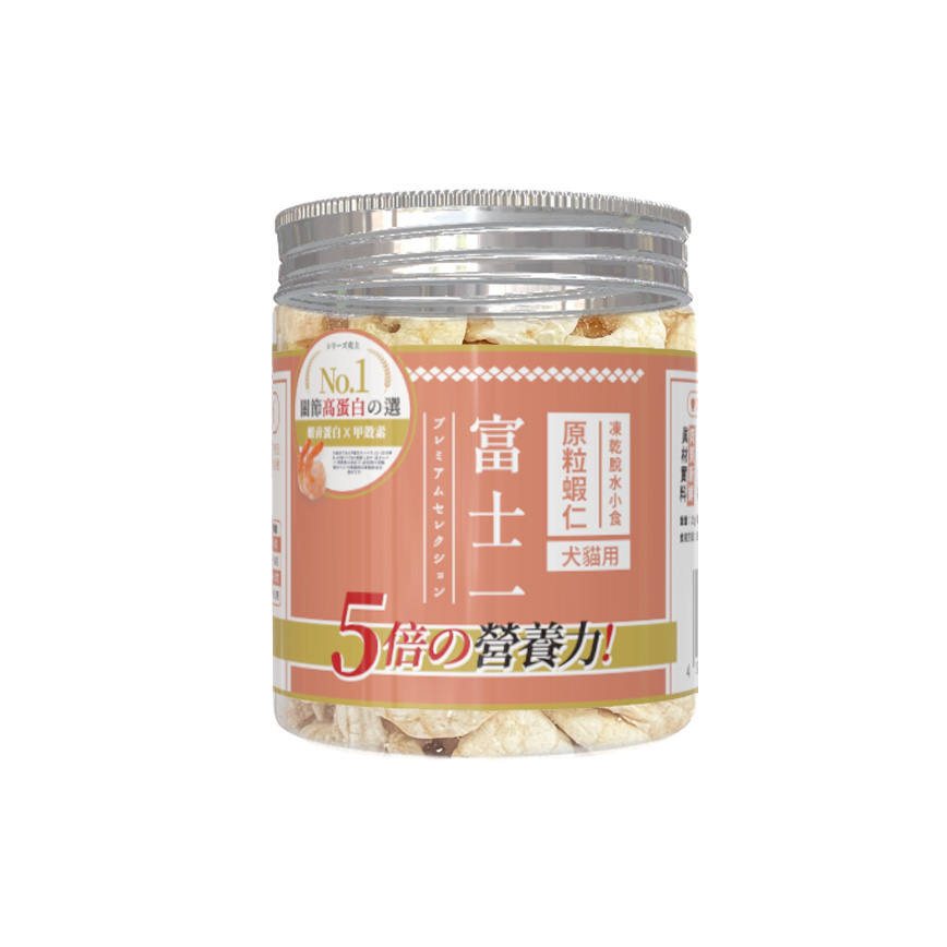 【COMBO 其他 換購品】富士一 凍乾小食 脫水原粒蝦仁 迷你罐 25g (貓犬用)