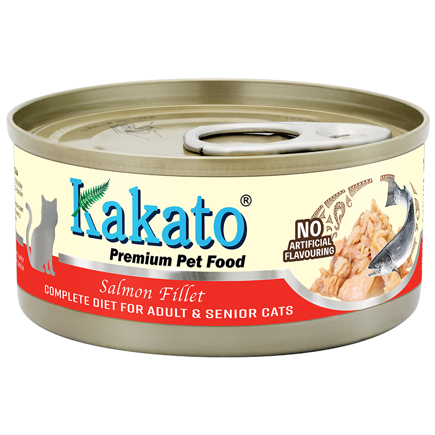 Kakato Kakato 貓罐頭 全營養單一蛋白主食罐 成貓及高齡貓配方 三文魚 70g (TD0774EIN)