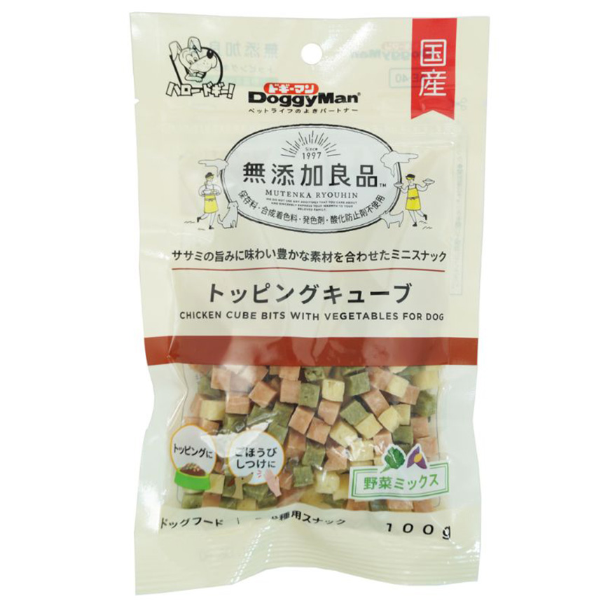 DoggyMan DoggyMan 日本製狗零食 無添加良品 蔬菜雞肉小方粒 100g