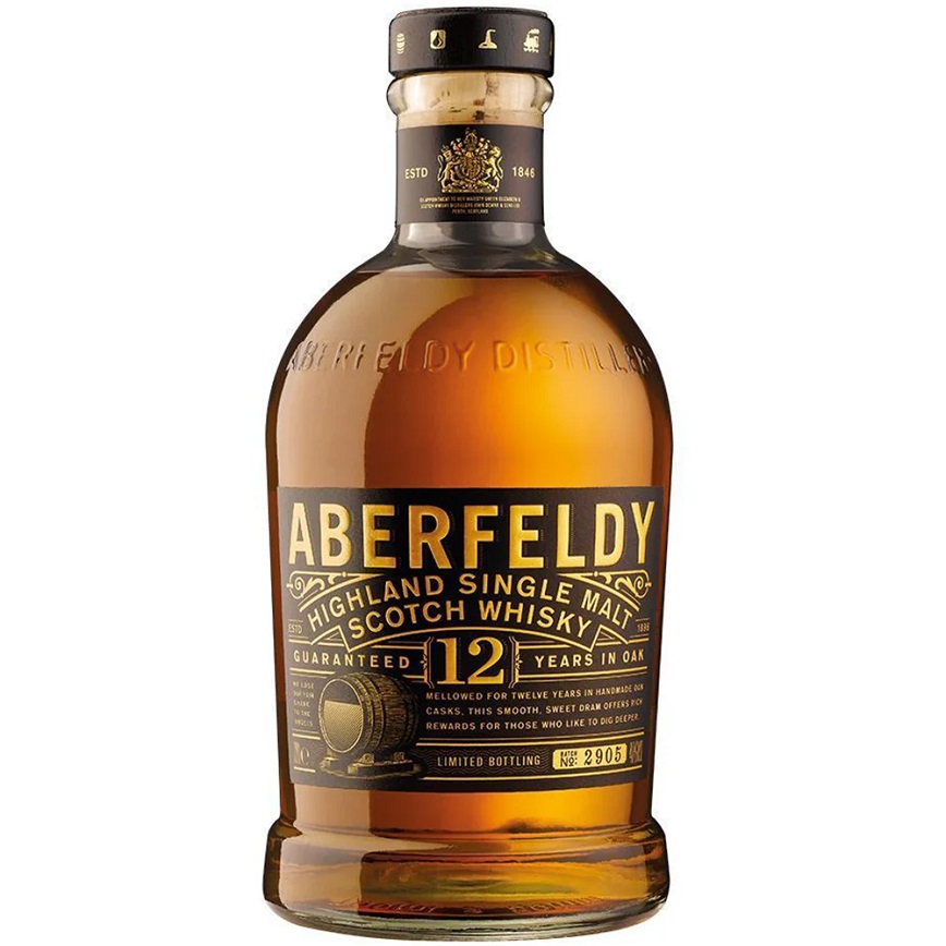 其他威士忌 Others Aberfeldy 12 Years Single Malt 雅柏菲廸12年麥芽威士忌 750ml (0102 0949)