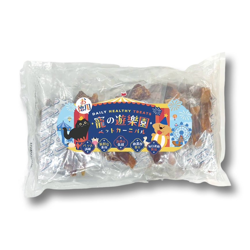 寵之遊樂園 寵之遊樂園 狗零食 訓犬小食 風乾鴨肉繞蕃薯絲 大包裝 1袋8包