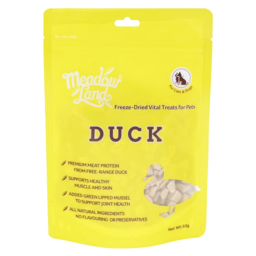 貓零食狗零食 Meadowland 貓狗零食 凍乾鴨肉 50g (MDT05)