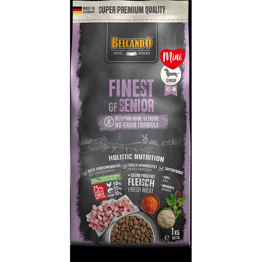 Belcando 德至尊 Belcando 狗糧 無穀物天然犬乾糧 精細顆粒 老年犬糧 12.5kg