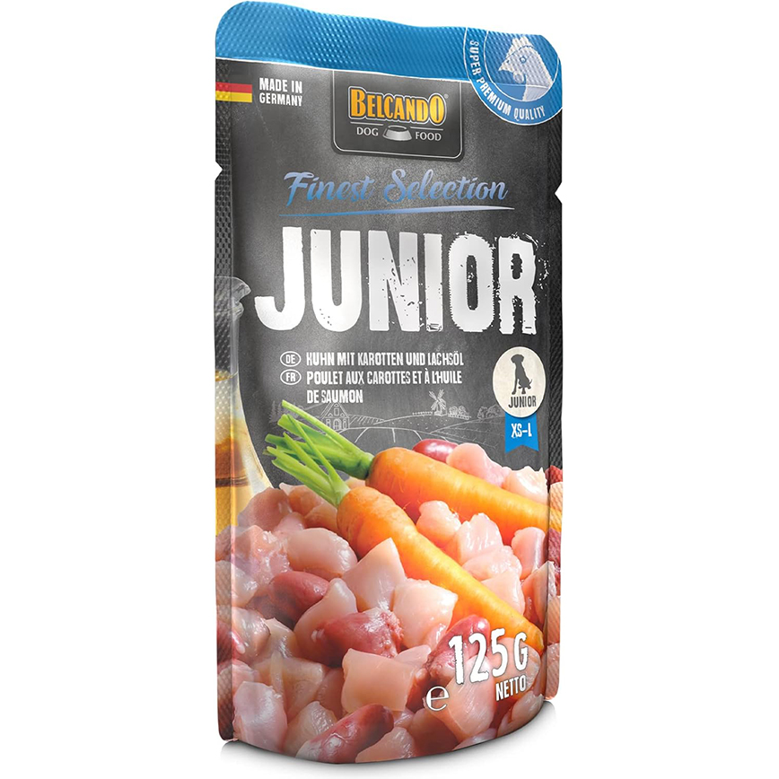 Belcando 德至尊 Belcando 狗濕糧 狗餐包 幼犬糧 雞肉胡蘿蔔配方 125g