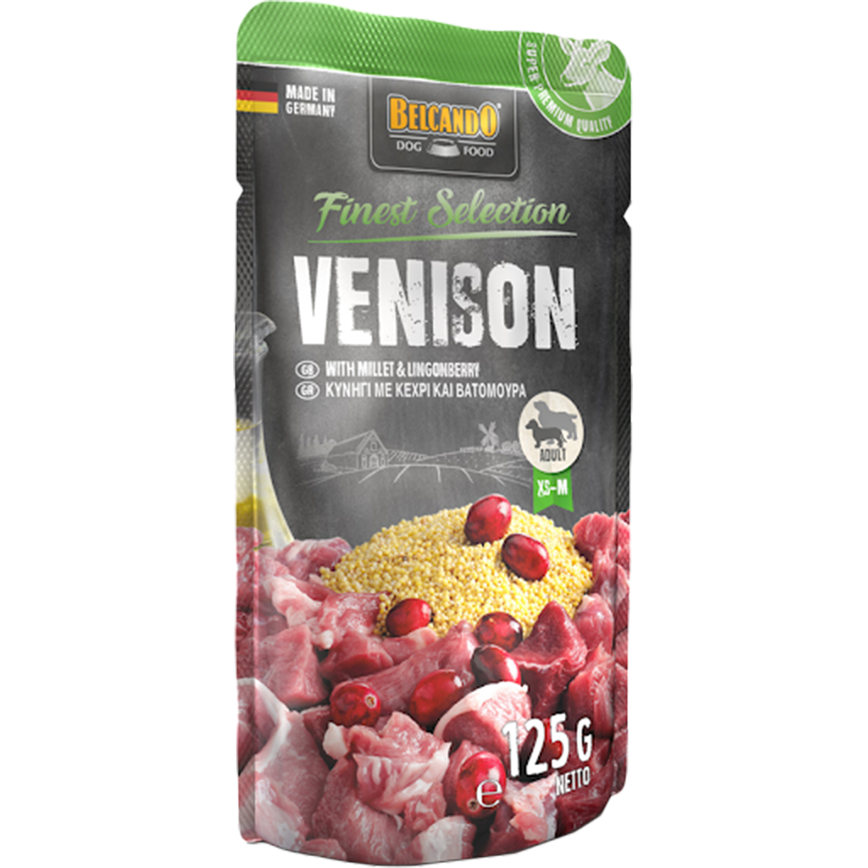 Belcando 德至尊 Belcando 狗濕糧 狗餐包 鹿肉、小米&越橘配方 125g