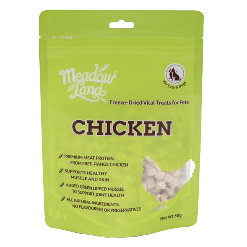 貓零食狗零食 Meadowland 貓狗零食 凍乾雞肉 50g (MDT04)