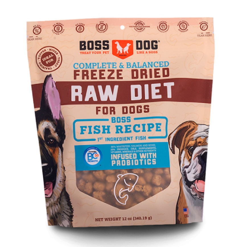 狗糧 Boss Dog 犬用主食凍乾 魚肉配方 12oz (02410)