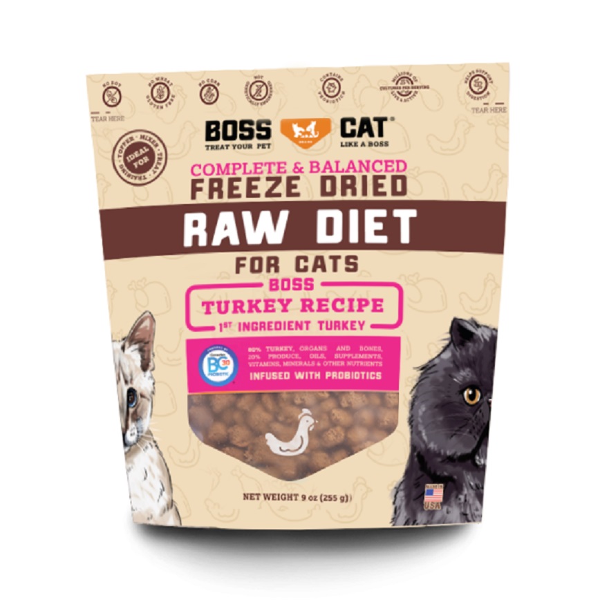 Boss Cat Boss Cat 貓用主食凍乾 生火雞肉配方 9oz (02705)
