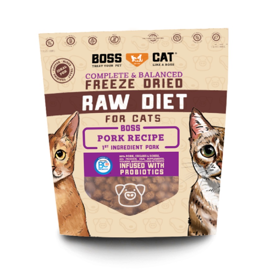 Boss Cat Boss Cat 貓用主食凍乾 生豬肉配方 9oz (02710)