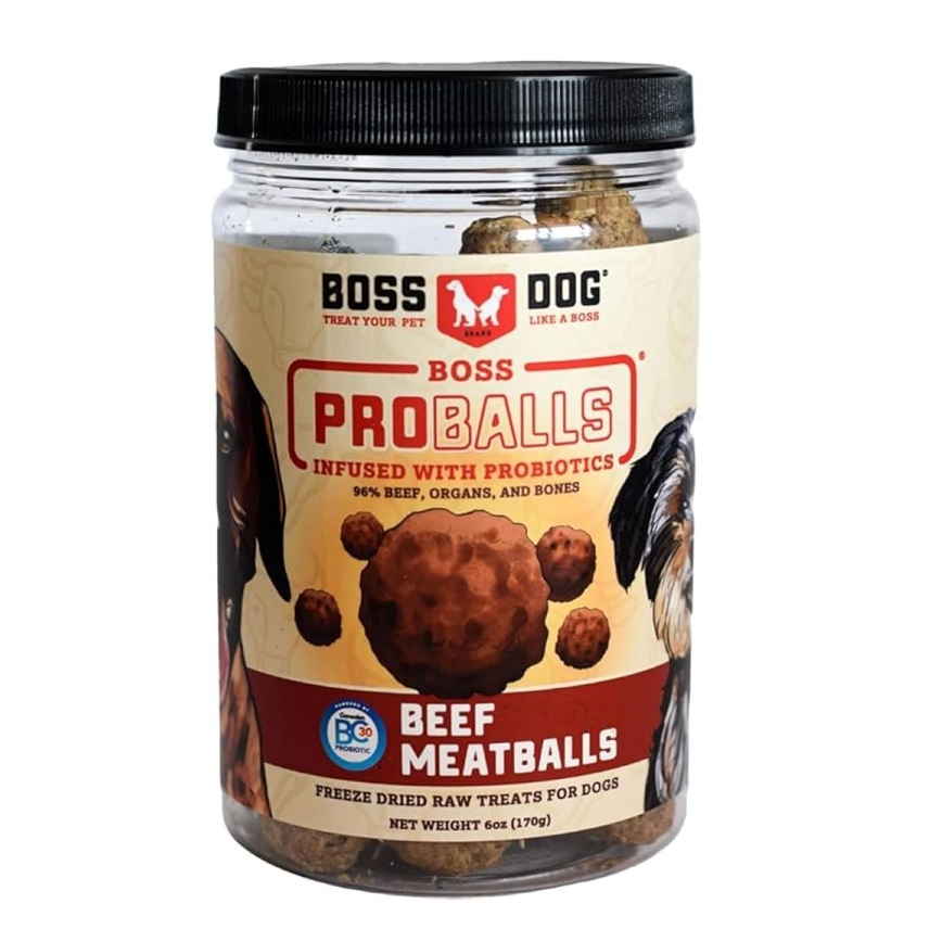 狗零食 Boss Dog 狗零食 凍乾牛肉丸子 170g (02610)