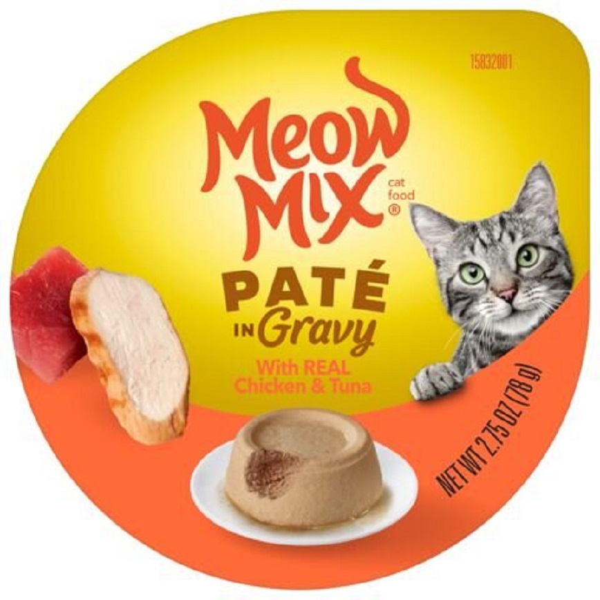 Meow Mix Meow Mix 杯装濕糧 免治肉汁 雞肉+吞拿魚 78g (MM-99)