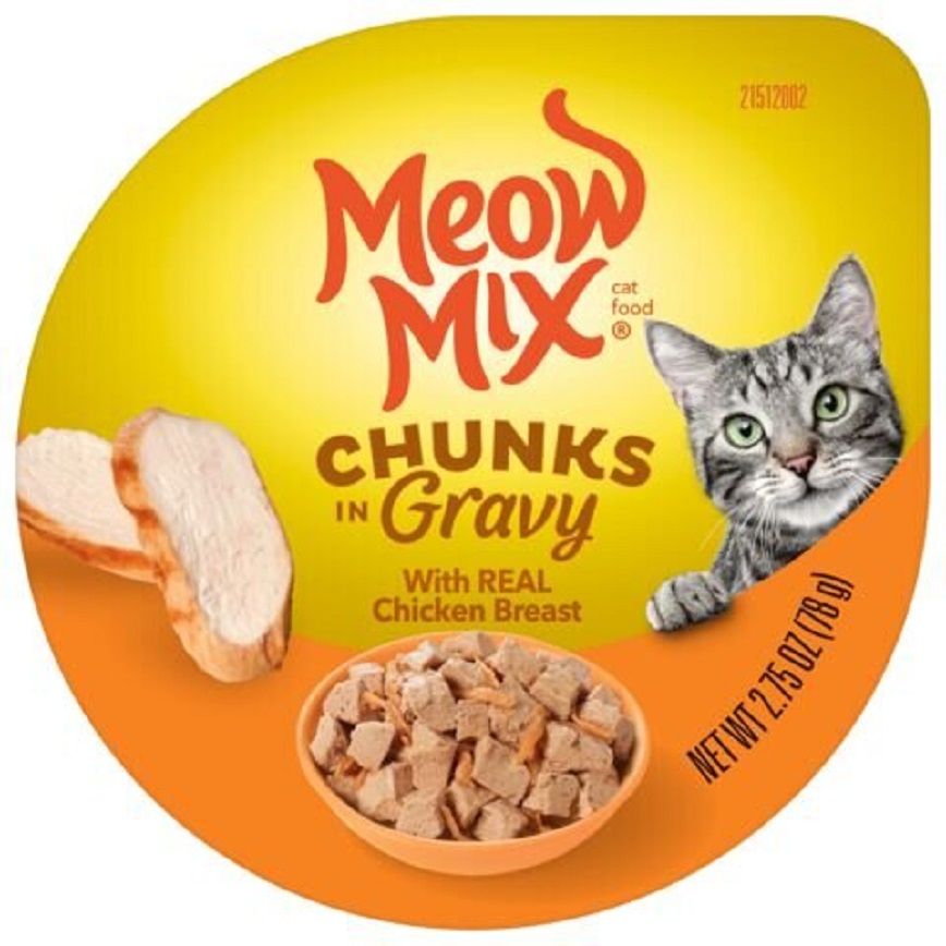 Meow Mix Meow Mix 杯装濕糧 角切肉汁 雞肉塊 78g (MM-75)