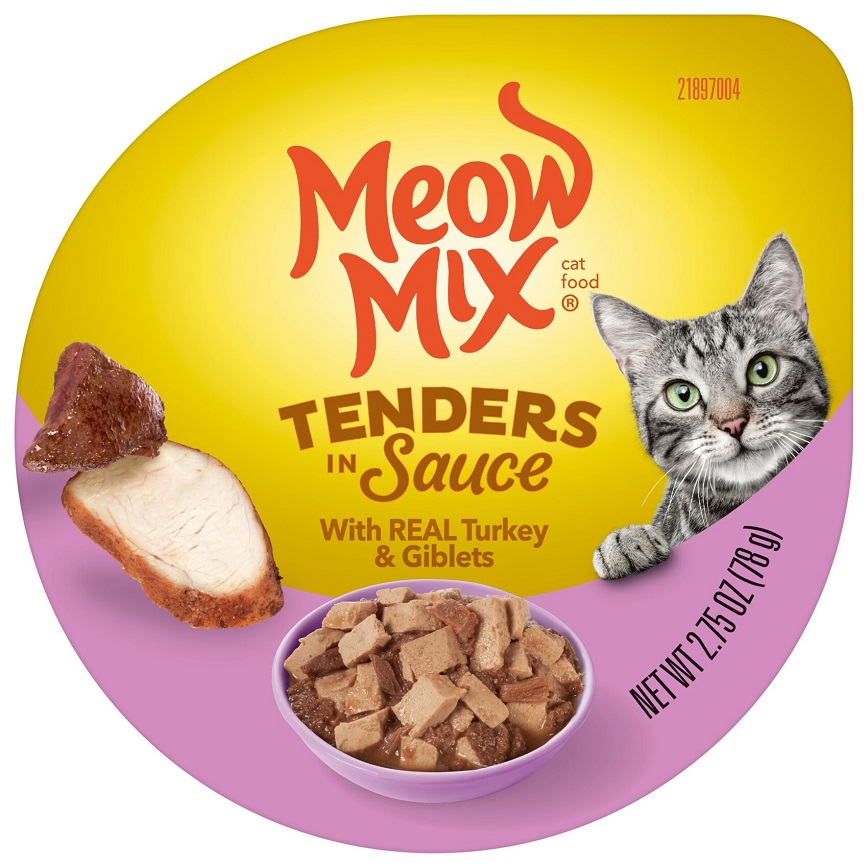 Meow Mix Meow Mix 杯装濕糧 肉塊醬汁 火雞 78g (MM-19)