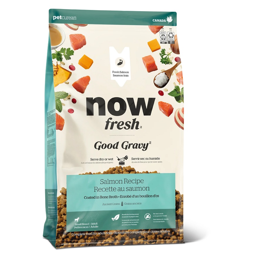 now FRESH now FRESH 狗糧 細細粒小型犬糧 香濃火雞骨湯外層乾糧 - 三文魚配方(含古代穀物) 22lb (FG00652)