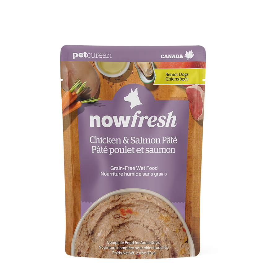 now FRESH now FRESH 無穀狗濕糧 老犬配方 雞肉及三文魚肉醬包 2.8oz (FG82432)