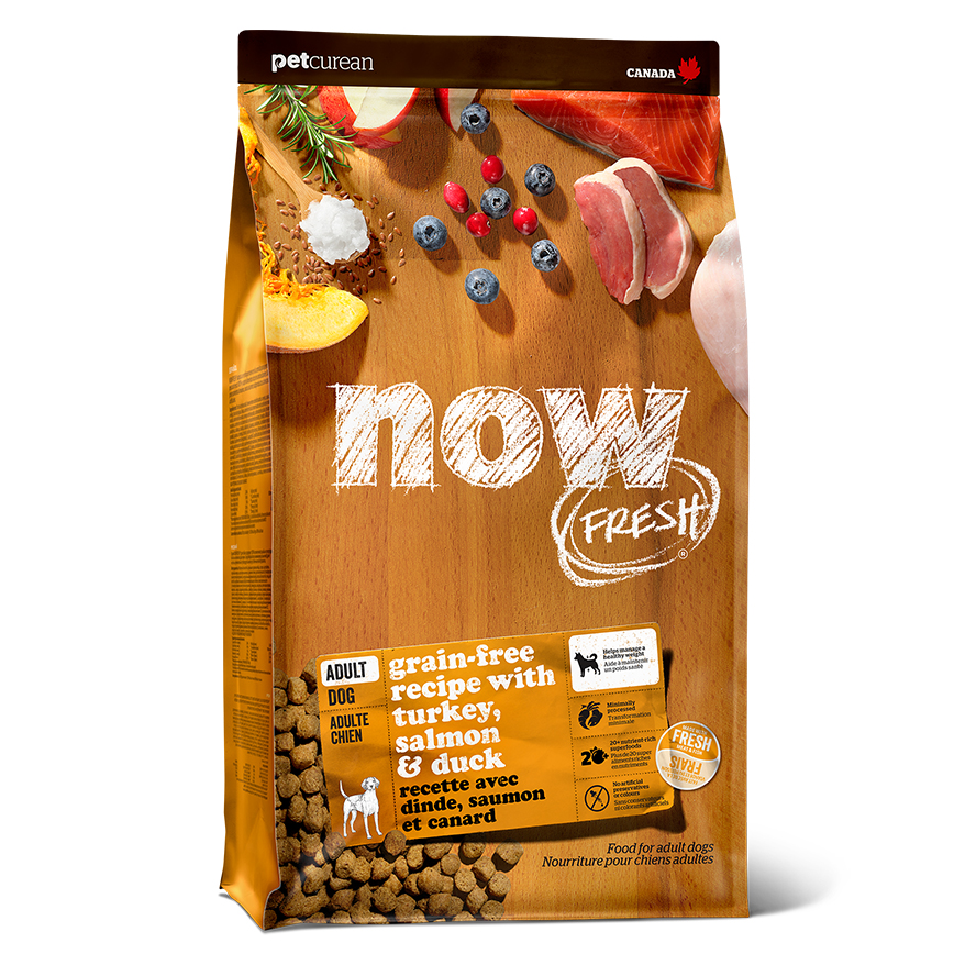 now FRESH now FRESH 狗糧 無穀物 成犬配方 火雞三文魚及鴨肉 3.5lb (2303004) (新包裝)