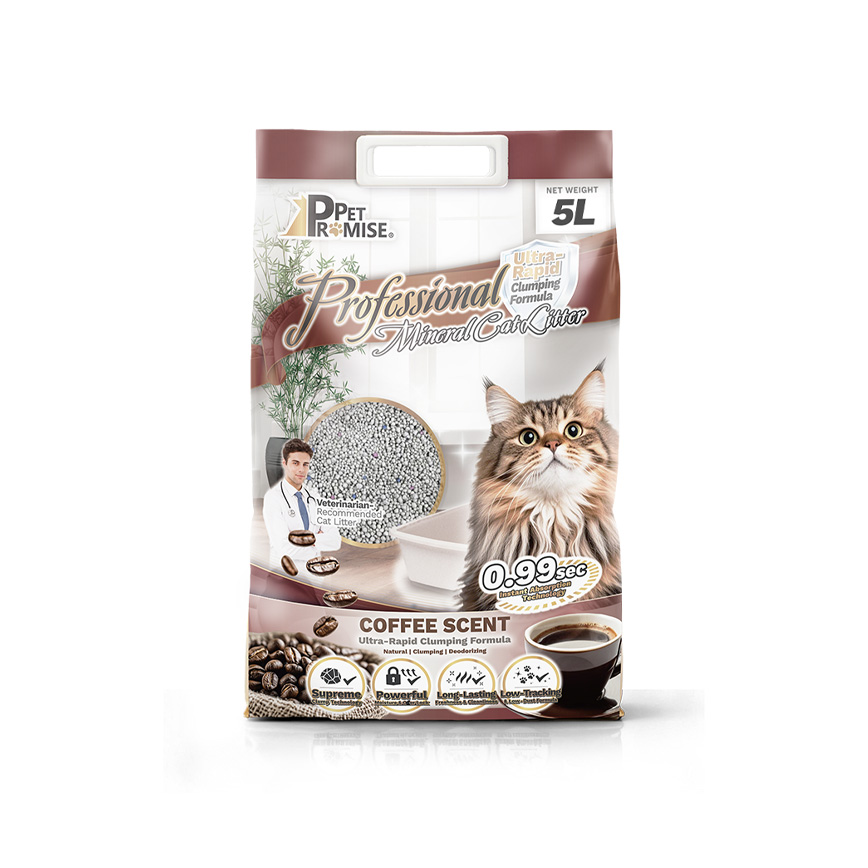 Pet Promise Pet Promise毛孩承諾 高級 礦物貓砂 咖啡味 5L - 原裝行貨