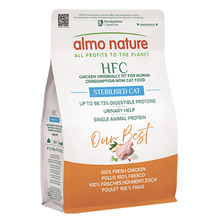 Almo Nature Almo Nature HFC 成貓或絕育貓糧 新鮮雞肉 1.2kg (9143)