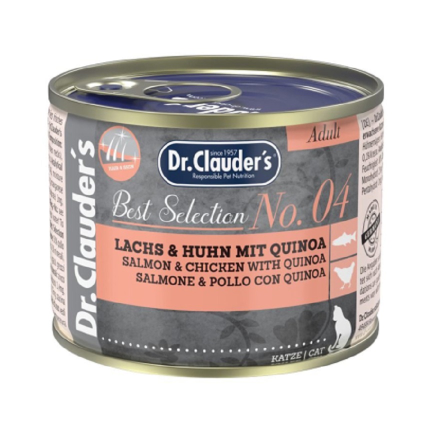 Dr Clauders Dr.Clauder's 貓罐頭 三文魚雞肉藜麥 200g (DC4200)