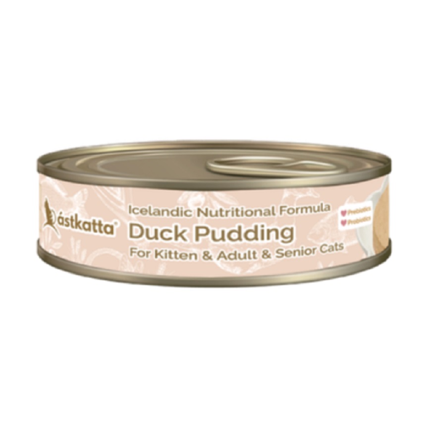 Astkatta Astkatta 冰島罐 貓罐頭 布甸罐 純鴨肉 40g (P00167)