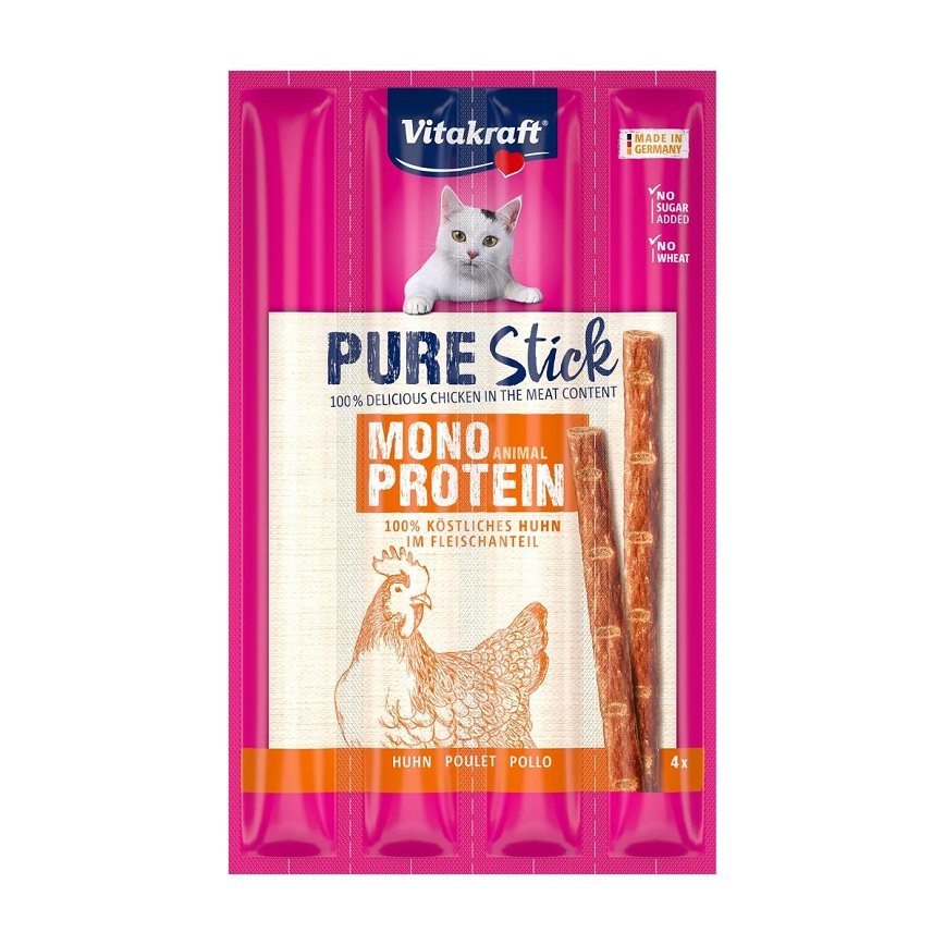 Vitakraft Vitakraft 貓零食 肉條 純雞肉 5g*4條 (VK52304)