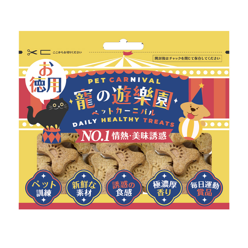 寵之遊樂園 寵之遊樂園 狗零食 燕麥鈣奶潔齒餅 歡樂裝 1包