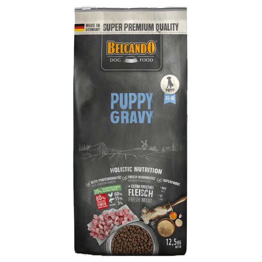 Belcando 德至尊 Belcando 狗糧 無穀物天然犬乾糧 小型幼犬糧 肉汁配方 雞肉+鴨肉 12.5kg