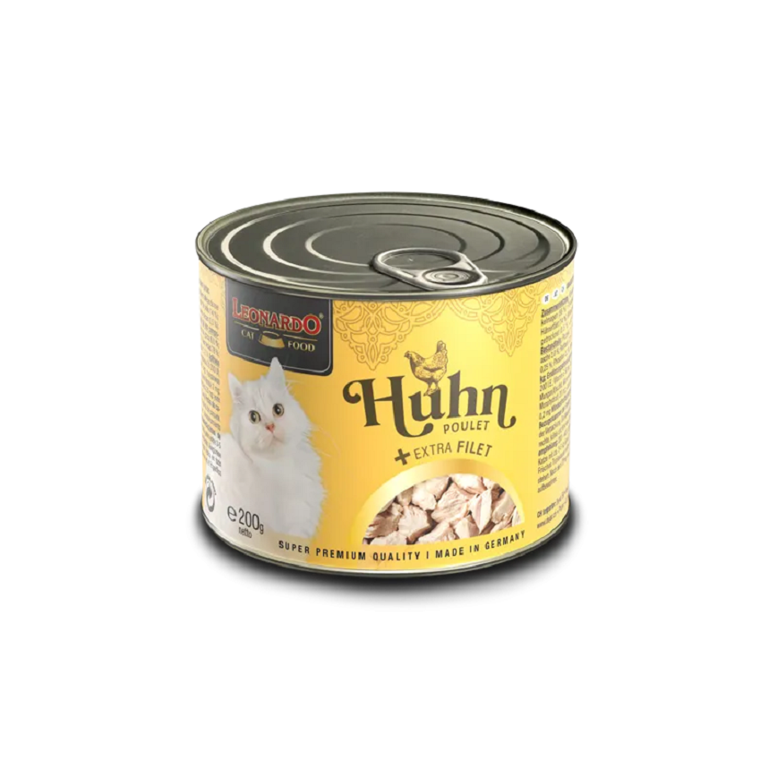 Leonardo Leonardo 貓罐頭 菲力御品厚切純享罐 成貓罐 雞肉+額外雞肉片配方 200g