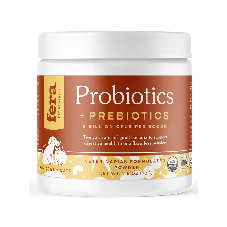 其他 Fera Pets Supplement 貓狗營養補充品 USDA有機認證 有機益生菌及益生元營養粉 72g (犬貓通用) (4581)
