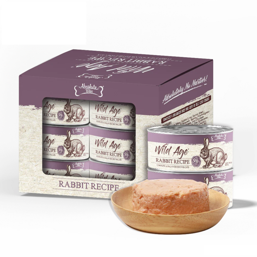 Absolute Bites Absolute Bites 全效均衡飲食貓罐頭-免肉 80g x6 (AW-8504)