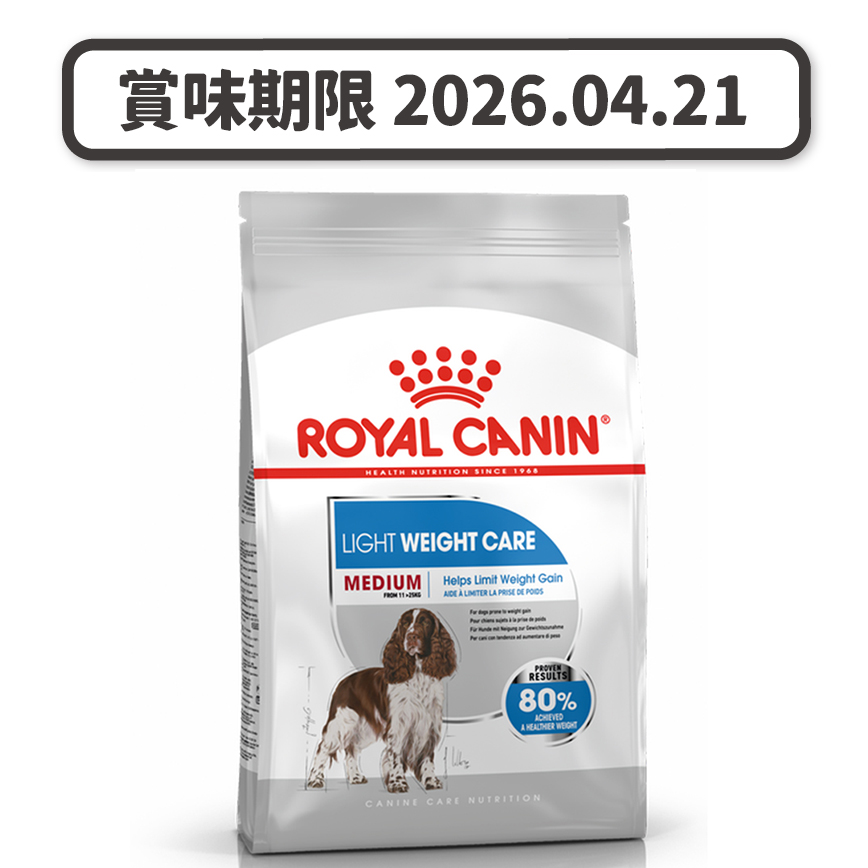 Royal Canin Royal Canin 狗糧 法國皇家狗糧 加護系列 中型犬體重控制加護配方 中型犬 體重控制加護配方 12kg (3053300) (賞味期限 2026.04.21)
