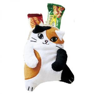 貓咪飾物-日本柔軟貓咪粉紅肉球斜背包-三色貓-貓貓-寵物用品速遞