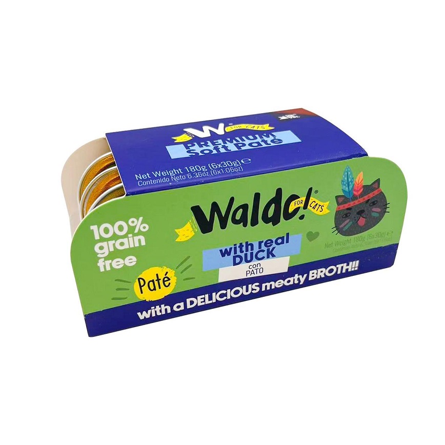 Waldo! Waldo! 貓罐頭 主食罐 鴨肉味 6x30g (HF00200)