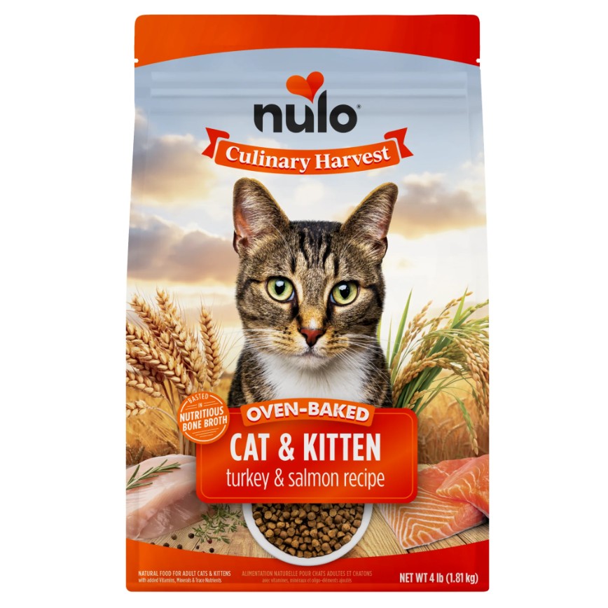 Nulo Culinary Harvest (OVEN-BAKED) 貓糧 幼貓及成貓配方 火雞+三文魚 10lb (41BT10)