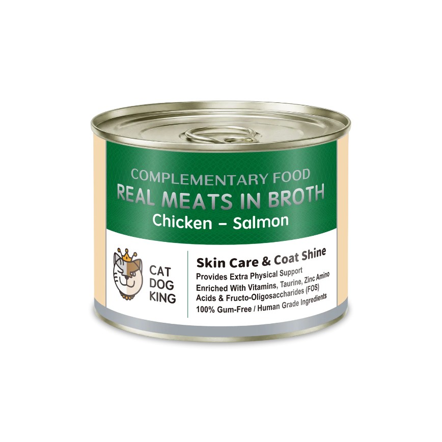 貓犬王 貓狗罐頭 真肉上湯貓狗能量罐 鮭魚及雞肉 170g (CDK2081)