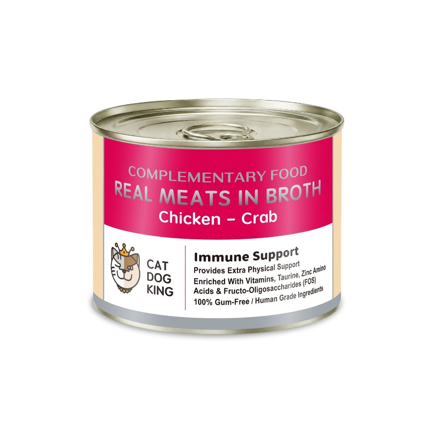 貓犬王 貓狗罐頭 真肉上湯貓狗能量罐 蟹肉及雞肉 170g (CDK2084)