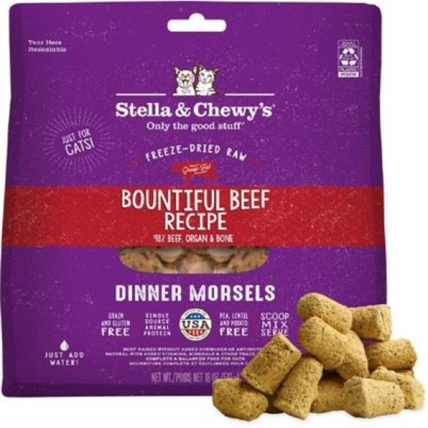 Stella & Chewy's 貓糧 凍乾生肉主食糧 寬牛大量 牛肉配方 18oz (SC138)