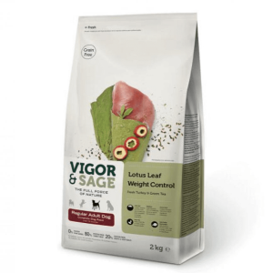 VIGOR-SAGE-無穀物天然糧-荷葉減重普通成犬-Lotus-Leaf-Weight-Control-Regular-Adult-Dog-2kg-VIGOR-SAGE-寵物用品速遞