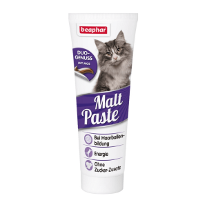 貓咪保健用品-Beaphar-愛貓雙色化毛膏-Malt-Paste-100g-12950-貓咪去毛球-寵物用品速遞