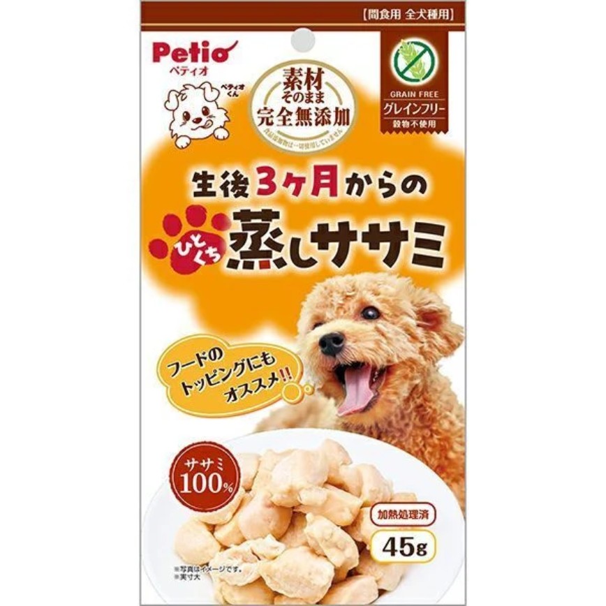 Petio 狗零食 素材原味系列 完全無添加 蒸煮雞胸肉 45g (80505327) 圖 1