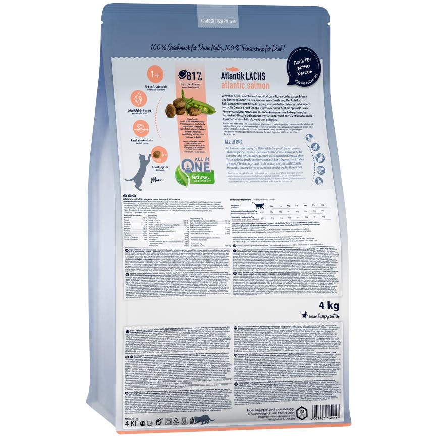 Happy Cat Culinary系列 成貓糧 三文魚配方 10kg (70555) (圖片3)