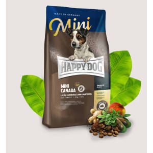 Happy-Dog-Supreme-Mini-小型犬加拿大三文魚兔肉羊肉無榖物高能量配方-Mini-Canada-300g-Happy-Dog-寵物用品速遞